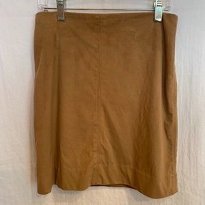 JCrew Beige Suede Skirt